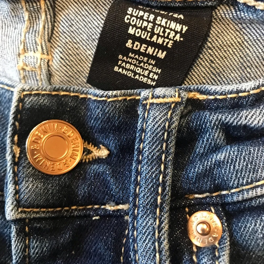 Two pair boys size 28 stretch skinny jeans by Denim & Denim in nice condition. - Picture 2 of 16